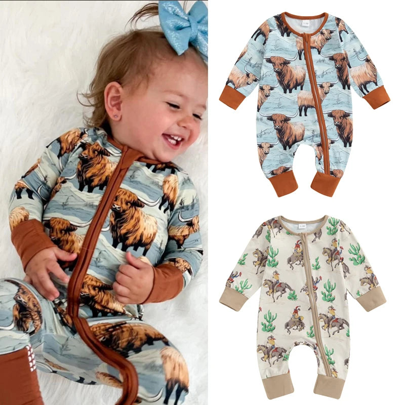 Wild West Zipper Romper
