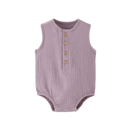 Cotton Bloom Sleeveless Romper