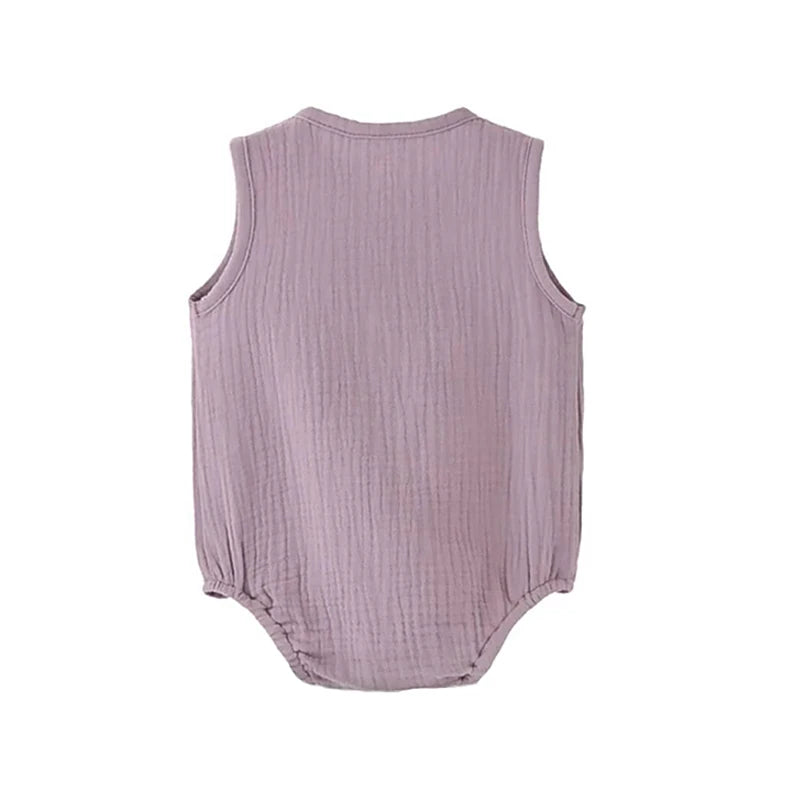 Cotton Bloom Sleeveless Romper
