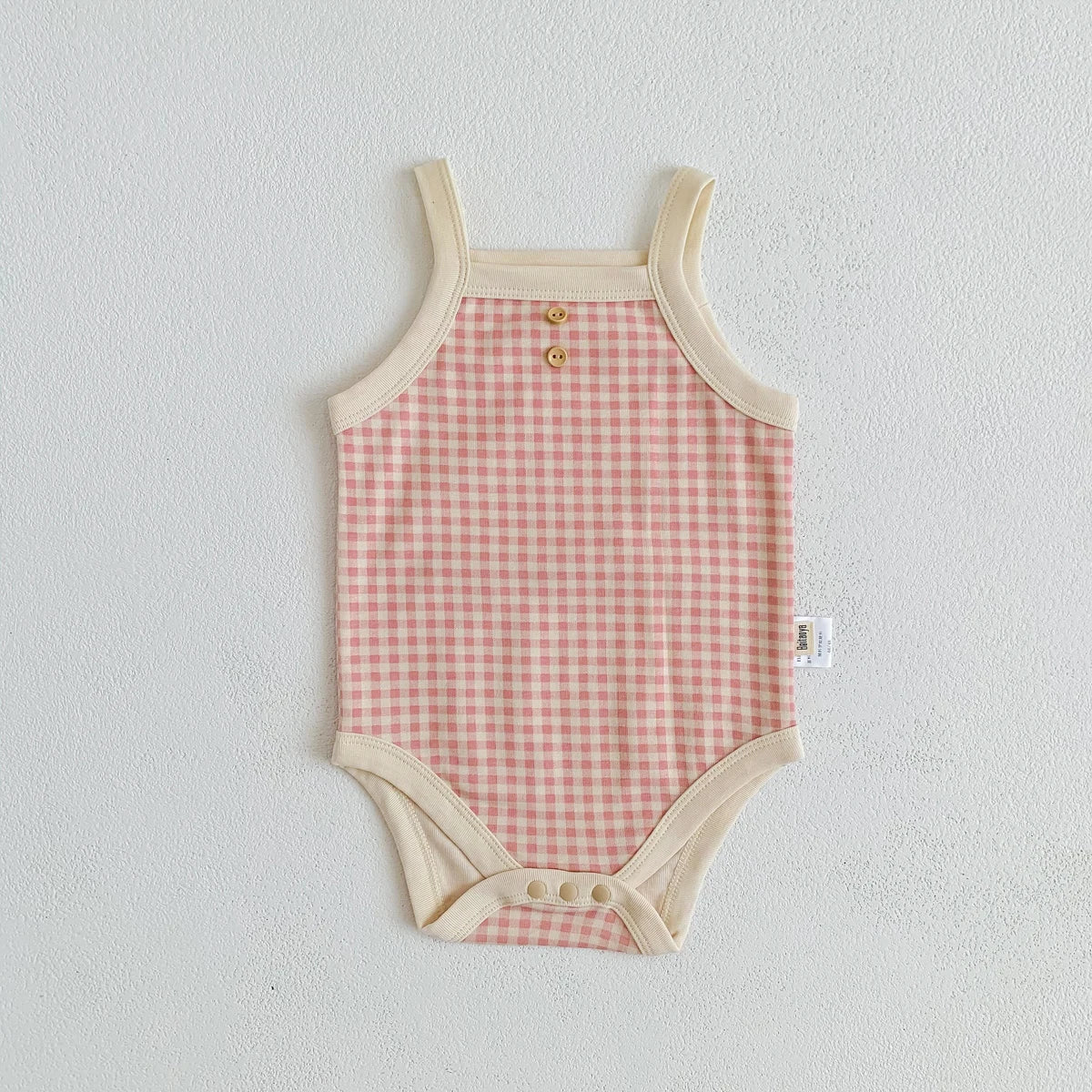 Gingham Meadow Romper