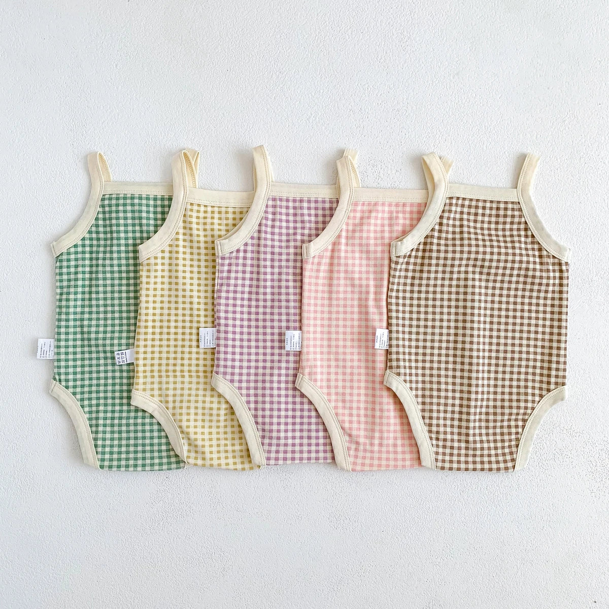 Gingham Meadow Romper