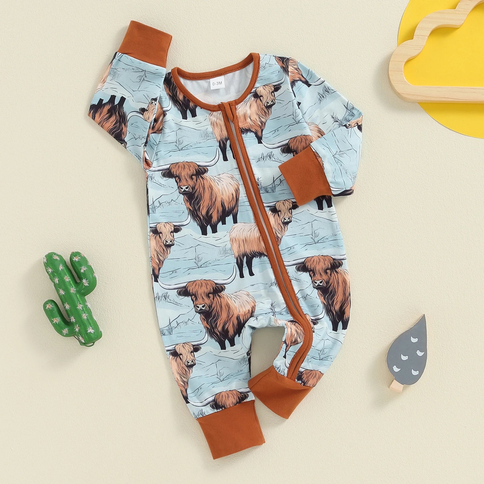 Wild West Zipper Romper