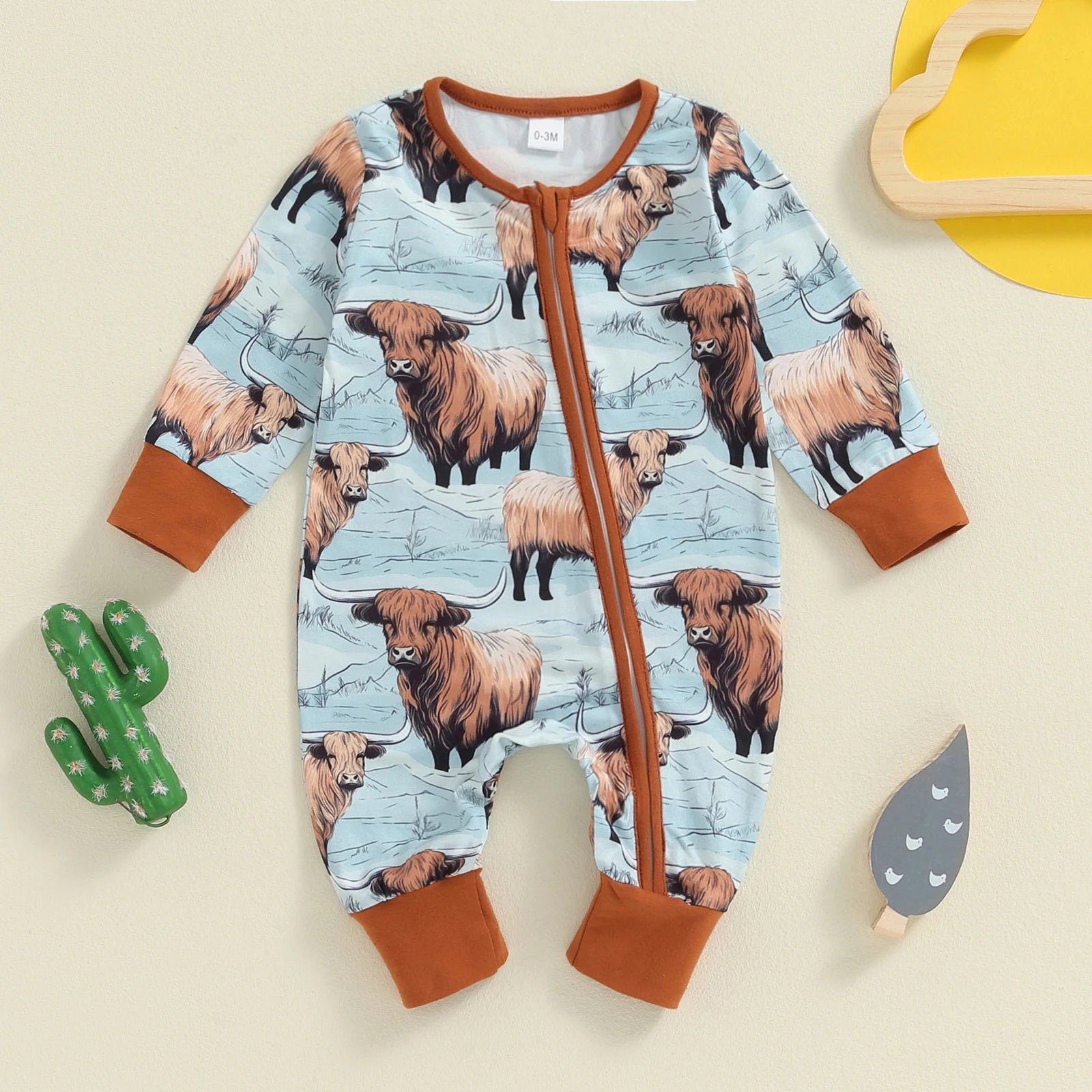 Wild West Zipper Romper