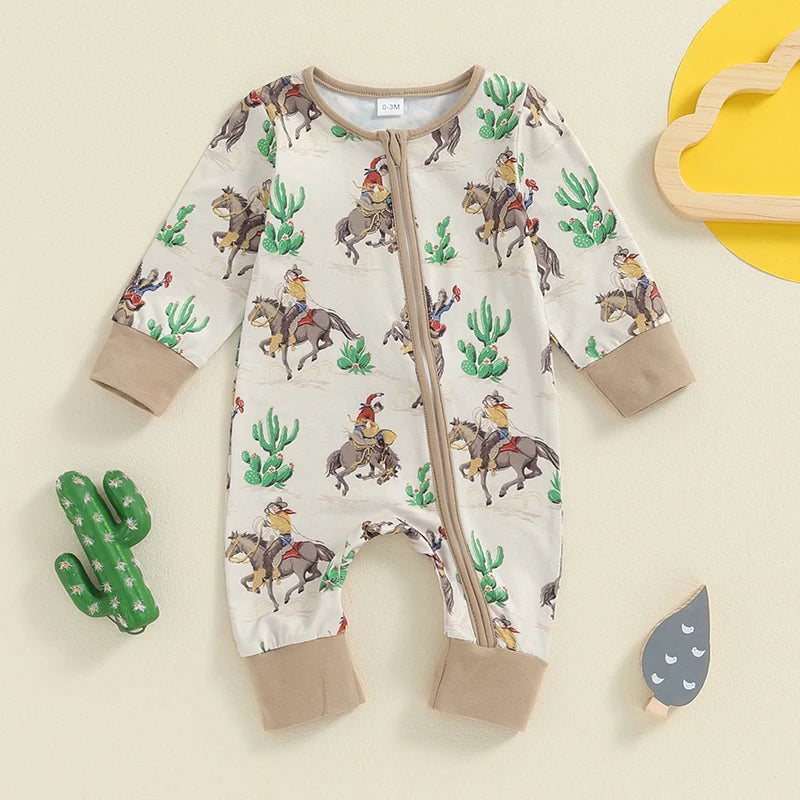 Wild West Zipper Romper