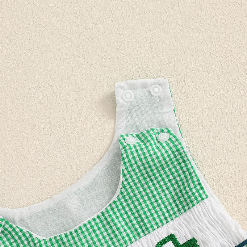 Little Rancher Plaid Overalls