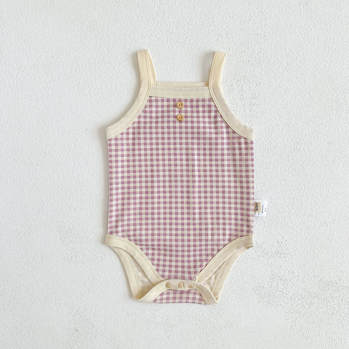 Gingham Meadow Romper